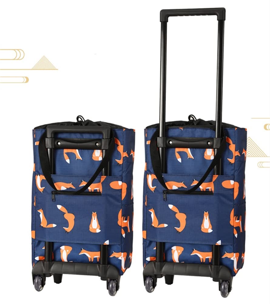 Carrello Pieghevole Falytemow Per Scale | 6 Ruote | Tessuto Oxford