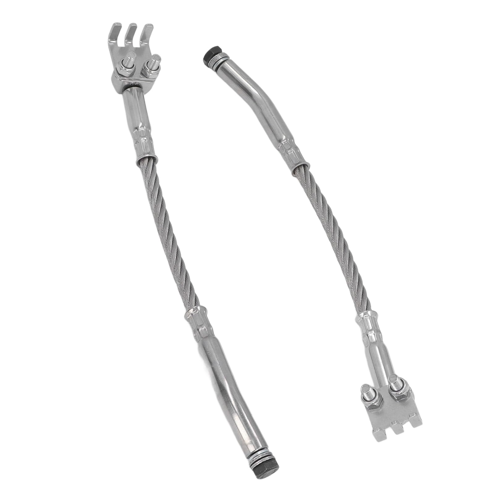 Ice Scratchers Kit 1201DF Kufenkratzer Set für Schneemobil 2 Stück links rechts Kettenschleifer mit Klauen Einsatz für Kufenhöhe 2-/2 Zoll Winter Fahrbahn Eis Schnee