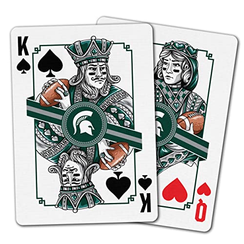 Image of YouTheFan NCAA Officially-Licensed Playing Cards - Original Artwork on All face Cards and Jokers - Team's Official Colors - Quality Linen Texture - Designed in The USA