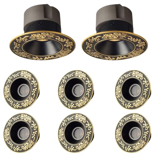 WLBHWL 8-Pack LED Recessed Ceiling Light, 6W,8W,10W,12W LED Downlight, 3-CCT Selectable 3000K/4000K/6000K, 36 Beam Angle COB Recessed Lights, for Ceiling Lighting