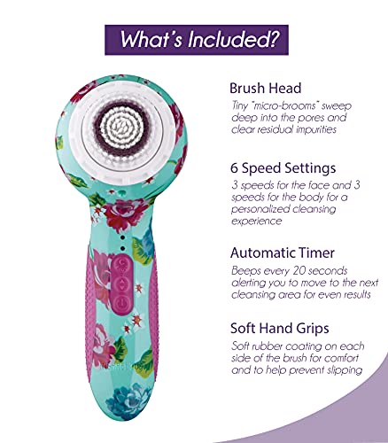 Michael Todd Beauty - Soniclear Elite - Facial Cleansing Brush System - 6-Speeds - Face Cleansing Brush & Exfoliating Body Scrubber - Image 5
