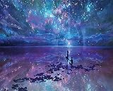 JCBABA DIY 5D Diamond Painting, Crystal Rhinestone Full Diamond Embroidery Pictures Arts Craft for Home Wall Decor Night Sky 11.8 x 15.7inch