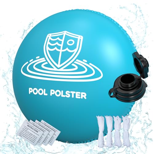 Obqer Poolkissen Winter, Poolkissen Rund 4m Mit Doppelnaht, Frostschutz Luftkissen Pool Mit DoppeltüR-FüLlventil, Pool Winterabdeckung Inklusive Seil Und Reparaturflicken, Schutz von Schwimmbecken