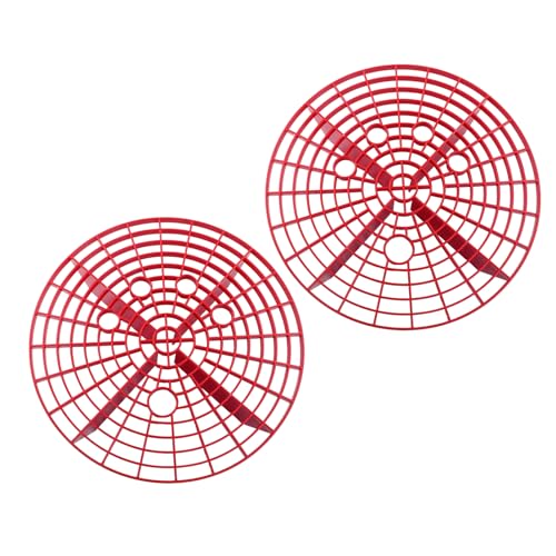 Auvotuis 2Pcs Car Wash Bucket Insert Dirt Guard Insert, Fits 12 Inch Diameter or 3-5 Gallon Bucket, Grit Guard Insert for Automotive Detailing and Cleaning, Car Accessories (Red)