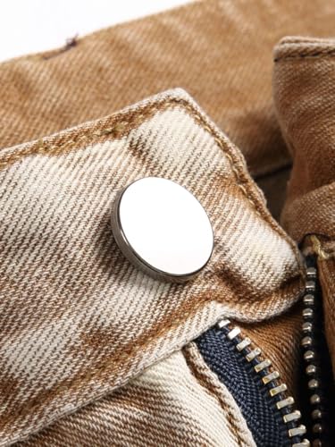 Mens Jeans Slim Fit Stretchy Straight Leg Grunge Light Wash Summer Skinny Ripped Jeans3