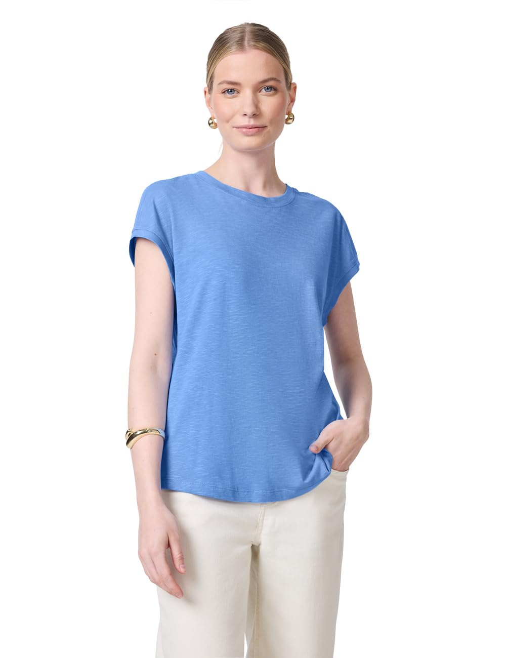 Damen Shirt mit Schulterdetail