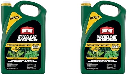 Ortho WeedClear herbicida para césped recarga, no daña el césped (cuando se utiliza según las indicaciones), mata el diente de león y el trébol, 1