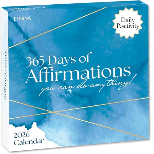 2026 Positive Affirmations Daily Desktop Calendar | 365 Days Of Affirmations To Motivate Inspire and Calm. Positive Self Care Daily Ritual To Nourish The Soul. Daily Rip Off Calendar To Encourage Positivity