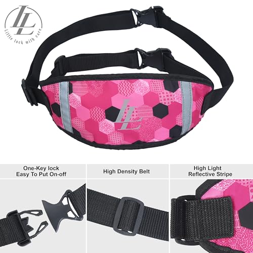 Image of Little Lock Kids Bike Safety Belt - Secure, Comfy & Easy-to-Use Harness for Two-Wheelers | Perfect for Bikes & Scooters | Ride Safe with Confidence! inch(Pink)
