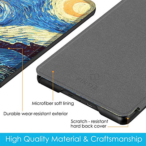 Image of Fintie Slimshell Case for 6 inch Kindle Paperwhite (10th Generation, 2018 Release) - Premium Lightweight PU Leather Cover with Auto Sleep /Wake for Amazon Kindle Paperwhite E-Reader, Starry Night