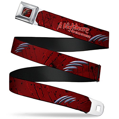 Buckle-Down Boys Seatbelt Belt Freddy Krueger Welm004