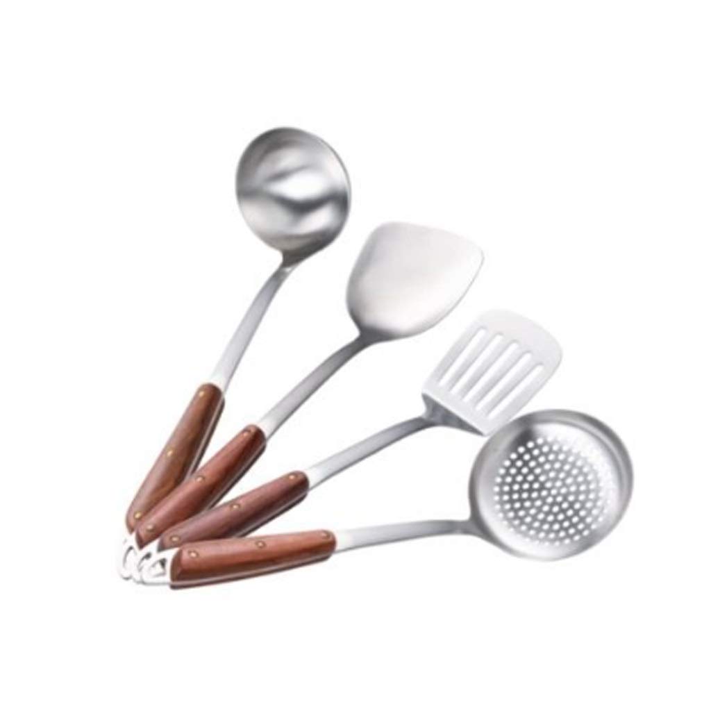 IUokLU Cooking Tools Cookware Cooking Stainless Steel Kitchen Utensils Kitchen Utensils Shovel Spoon Colander Shovel 4-piece Set