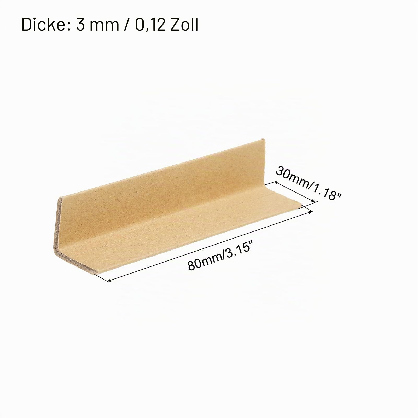 PATIKIL 50 Stück Verstellbarer Papp Eckenschutz, 80 * 30mm L-förmiger Kantenschutz für optimale Ladungssicherung, Schutz für Große Bilderrahmen, Verpackung, Kartons Umzug & Versand (Gelb)