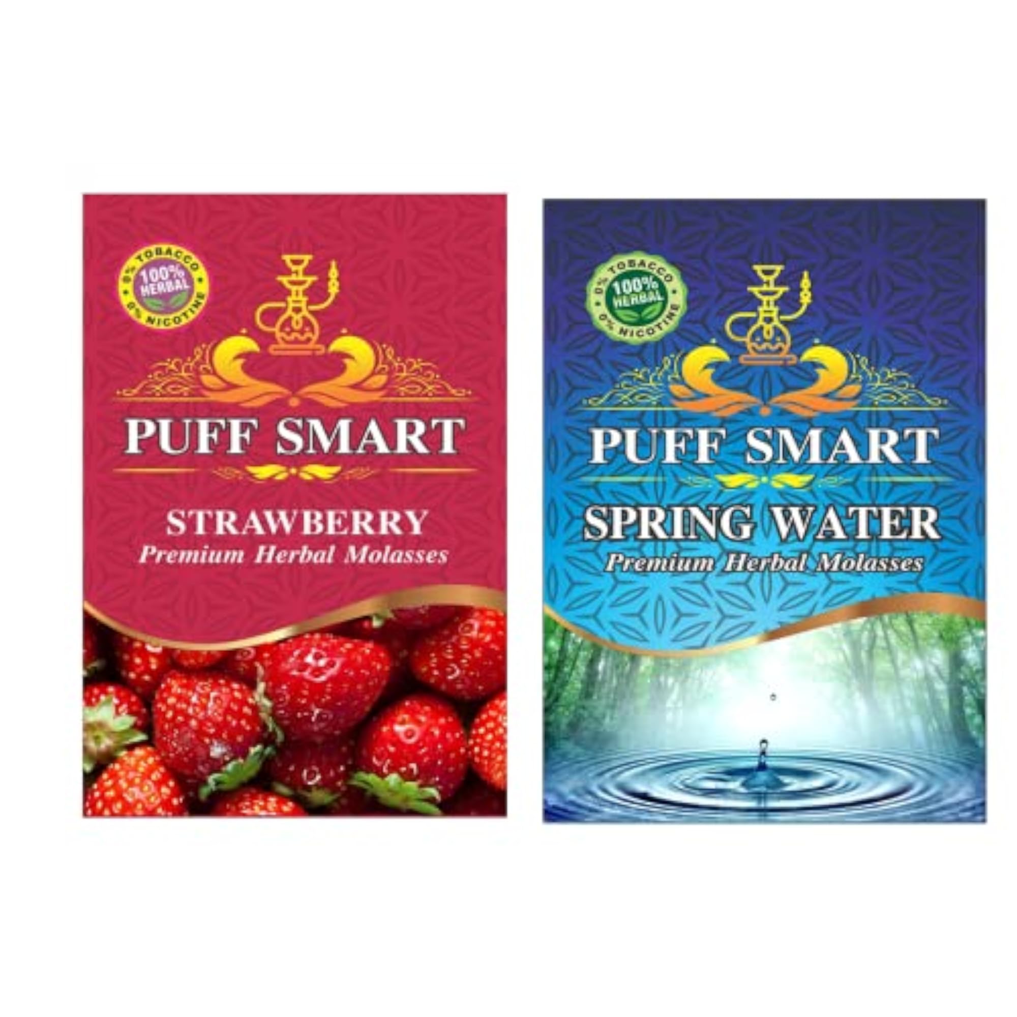 Premium Herbal Flavor Spring Water, Strawberry, Pack of 2