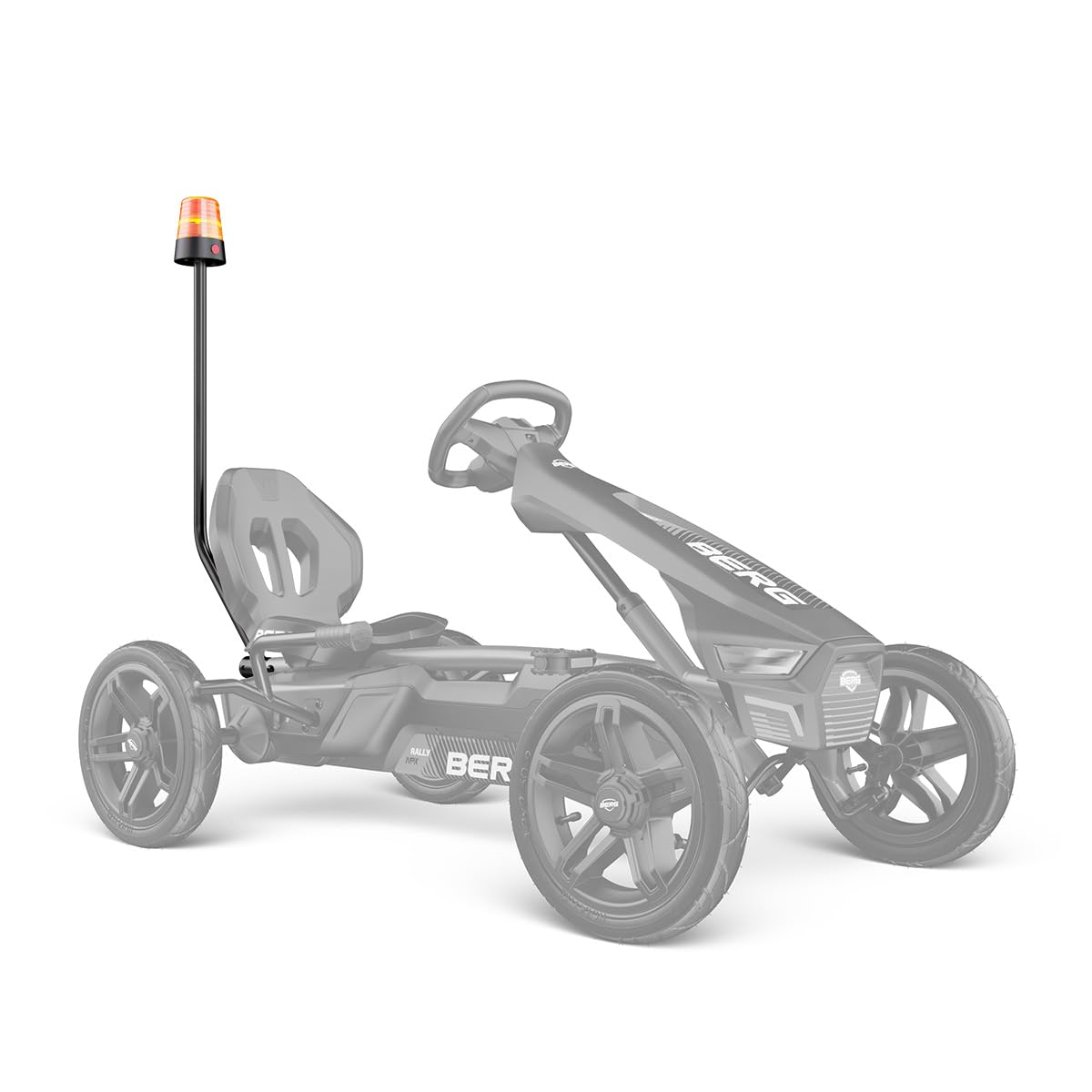 BERG Rundumleuchte Zubehör | Warnlicht für Buddy & Rally Kettcar Pedal-Gokart | Original BERG Sicherheitslicht für Kinderfahrzeuge mit perfekter Passform und robuster Qualität für Outdoor Spaß