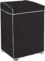 "Capa Para Maquina De Lavar Brastemp Eletrolux Consul 07Kg 08Kg 09Kg 10Kg 11Kg12Kg 13Kg 14Kg 15Kg 16Kg 17Kg Impermeável Forrada Com Elástico Traseiro Proteção UV Material Super Resistente " (Preto, G)