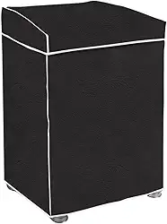 "Capa Para Maquina De Lavar Brastemp Eletrolux Consul 07Kg 08Kg 09Kg 10Kg 11Kg12Kg 13Kg 14Kg 15Kg 16Kg 17Kg Impermeável Forrada Com Elástico Traseiro Proteção UV Material Super Resistente " (Preto, G)