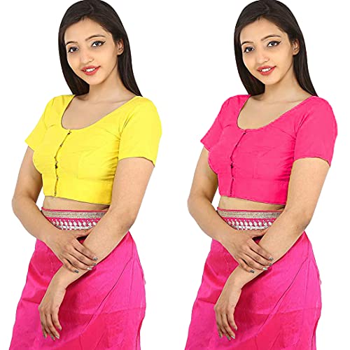 Image of Namita Women's Rubia Cotton Solid Half Sleeve Blouse