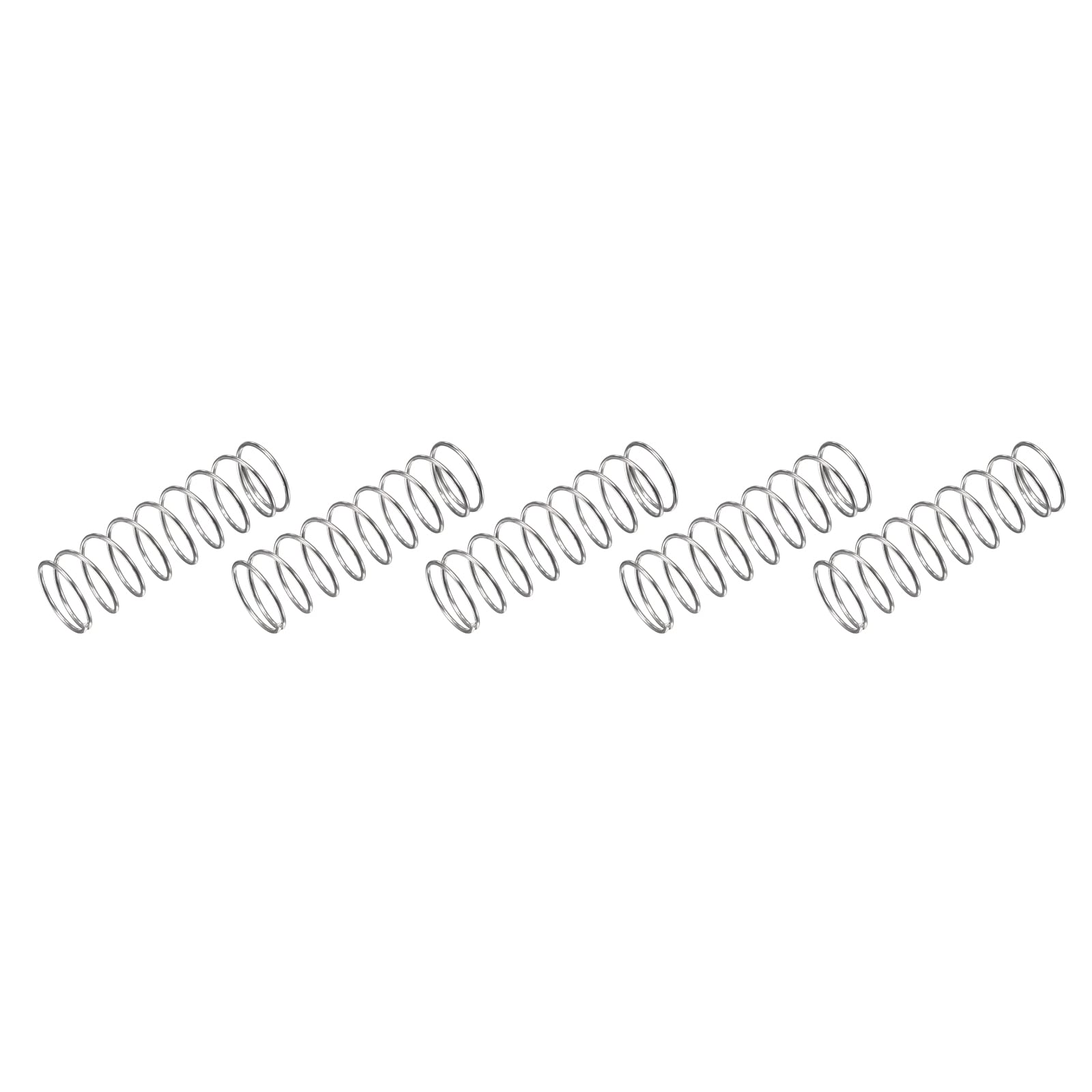 METALLIXITY Compression Springs (1x16mm OD,40mm Free Length) 5Pcs, 304 Stainless Steel Extension Spring - for Shop Home Repairs, DIY Projects, Silver Tone — Amazon image 8