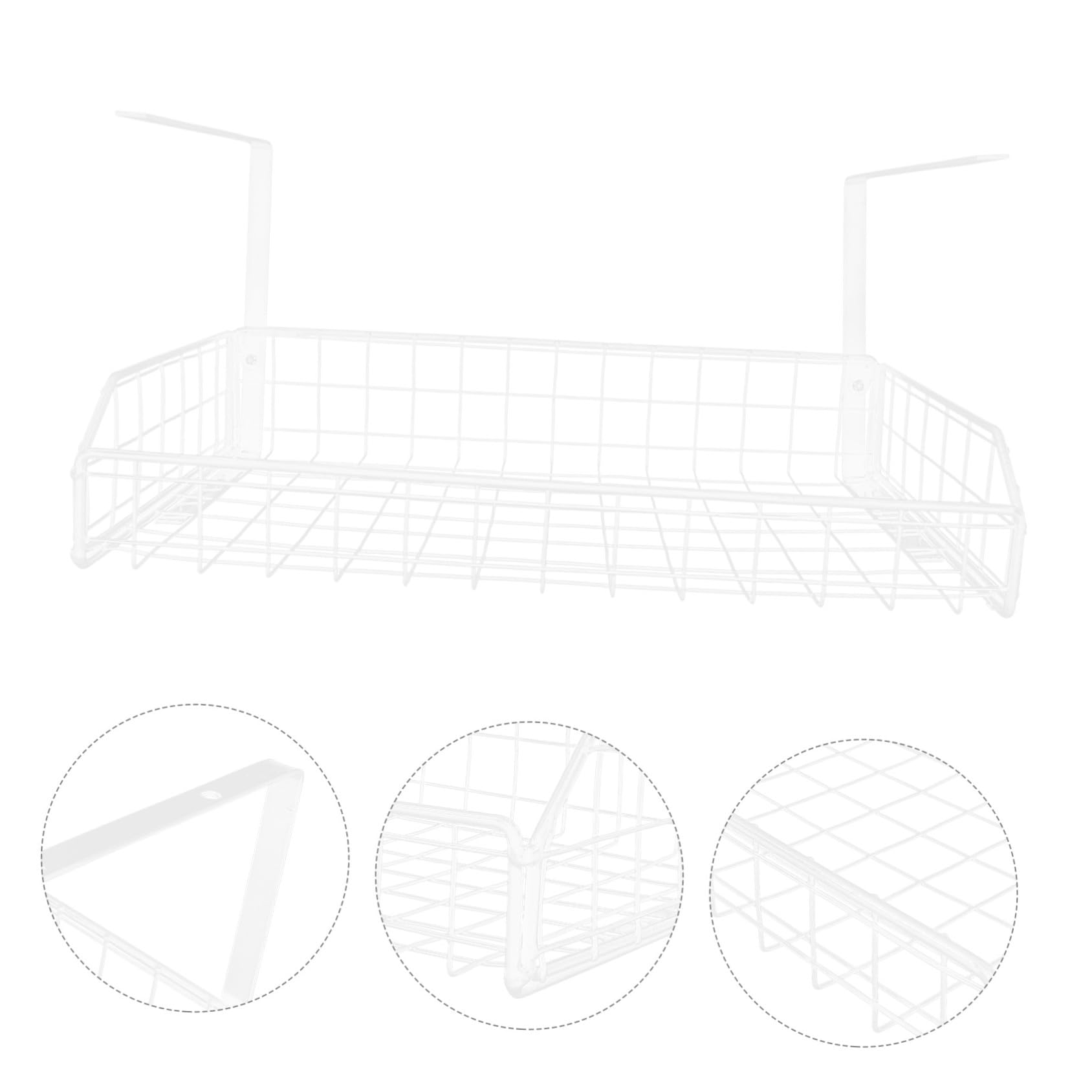 TOYANDONA Organisateur de Câbles sous Bureau Blanc Résistant Support de Rangement Compact et Léger pour Câbles et Chargeurs Installation Facile sans Perçage pour Bureau et Maison