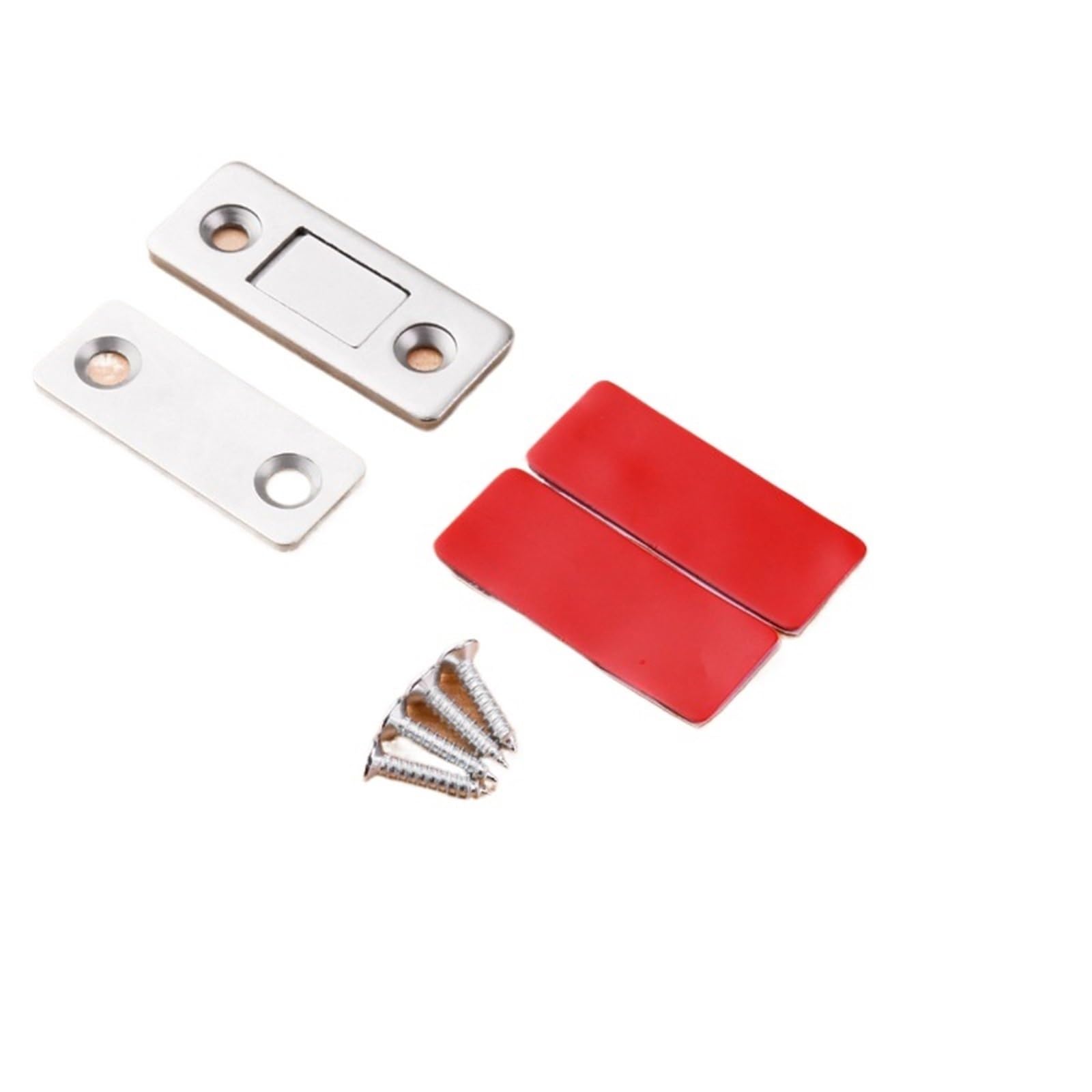 Ppqiru Bright Silver 10Pcs/Set Magnetic Cabinet Catches Magnet Door Stops For Cupboards