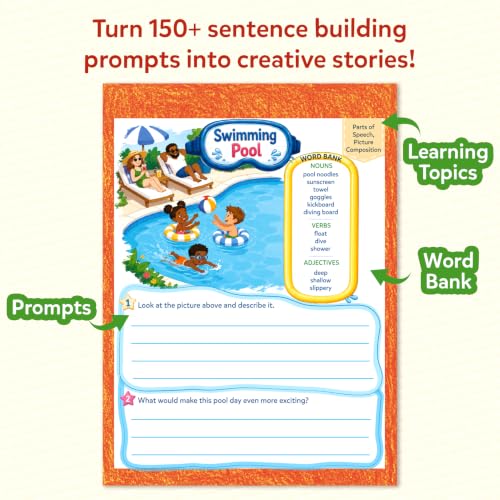 Image of Skillmatics Sentence Sprouts - Sentence Building & Creative Writing Book