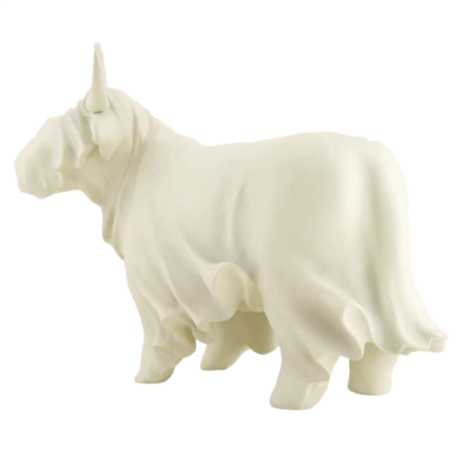 Figurine vache fantôme en résine gothique de 25 cm pour salon