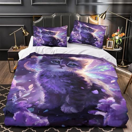 Housse de couette super douce 260x220 imprimé 3D parure de lit grand format - 2