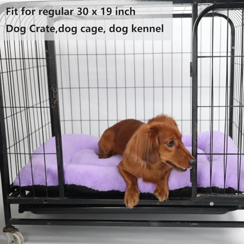Crate Pad for Medium Dogs - Washable Pet Kennel Pad Fits 30-Inch Crate - Ultra Soft Flat Bed Mat, Cozy Sleeping, Anti-Slip, Grey, 30 x 19 by wrkfree - Image 3
