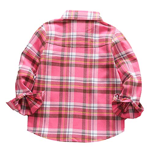 Men & Boy Button Down Shirt Kid Flannel Shirt Toddler Buffalo Plaid Shirt Boys Western Shirts Long Sleeve Father Son Shirt2