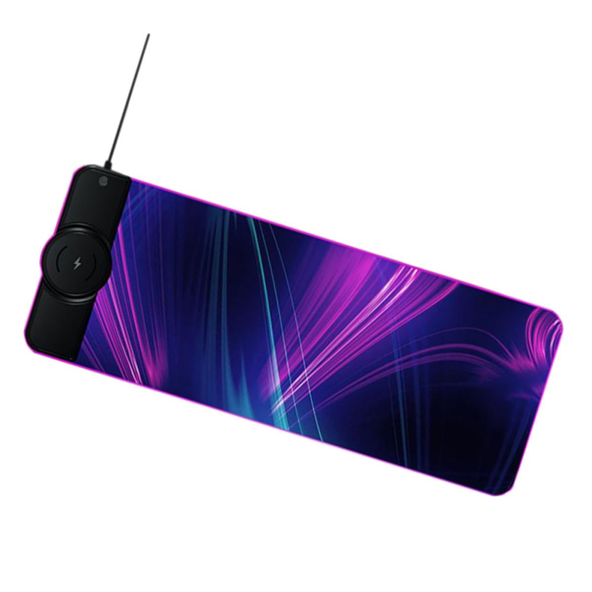 Gatuida Alfombrilla de Ratón Grande Inalámbrica RGB 10w para Escritorio