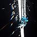 Rainbow Guardian Angel Crystal Suncatcher as Home/Car Decoration & Porch Decor & Hangings Crystal Glass Ornament for Mom Women (Blue)