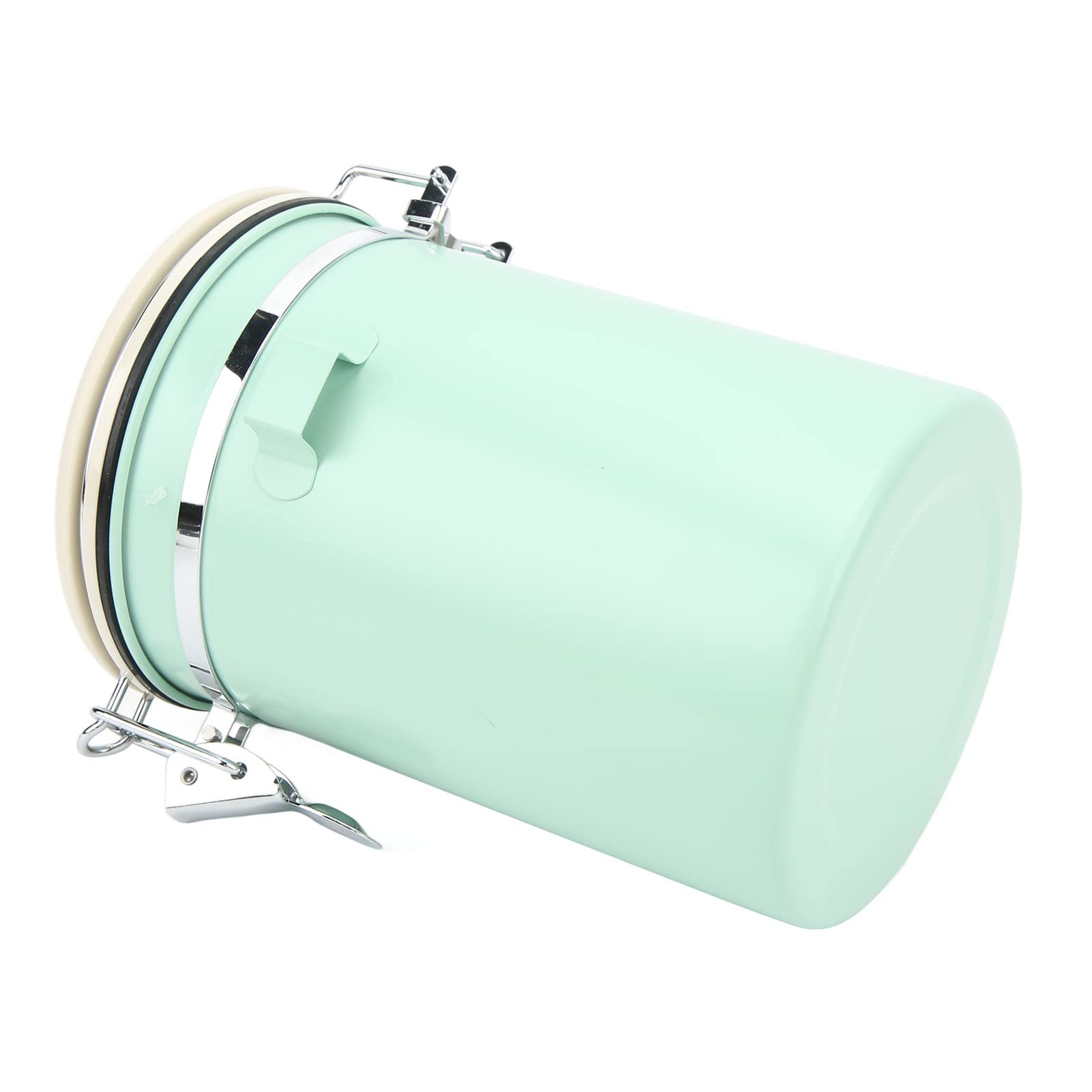 Cocoarm Bote de Café Grado Alimentario 304 Acero Inoxidable Bote de Café Tarro de Cocina Recipiente para Alimentos con Cucharilla y Rueda de Fecha (1.8L)