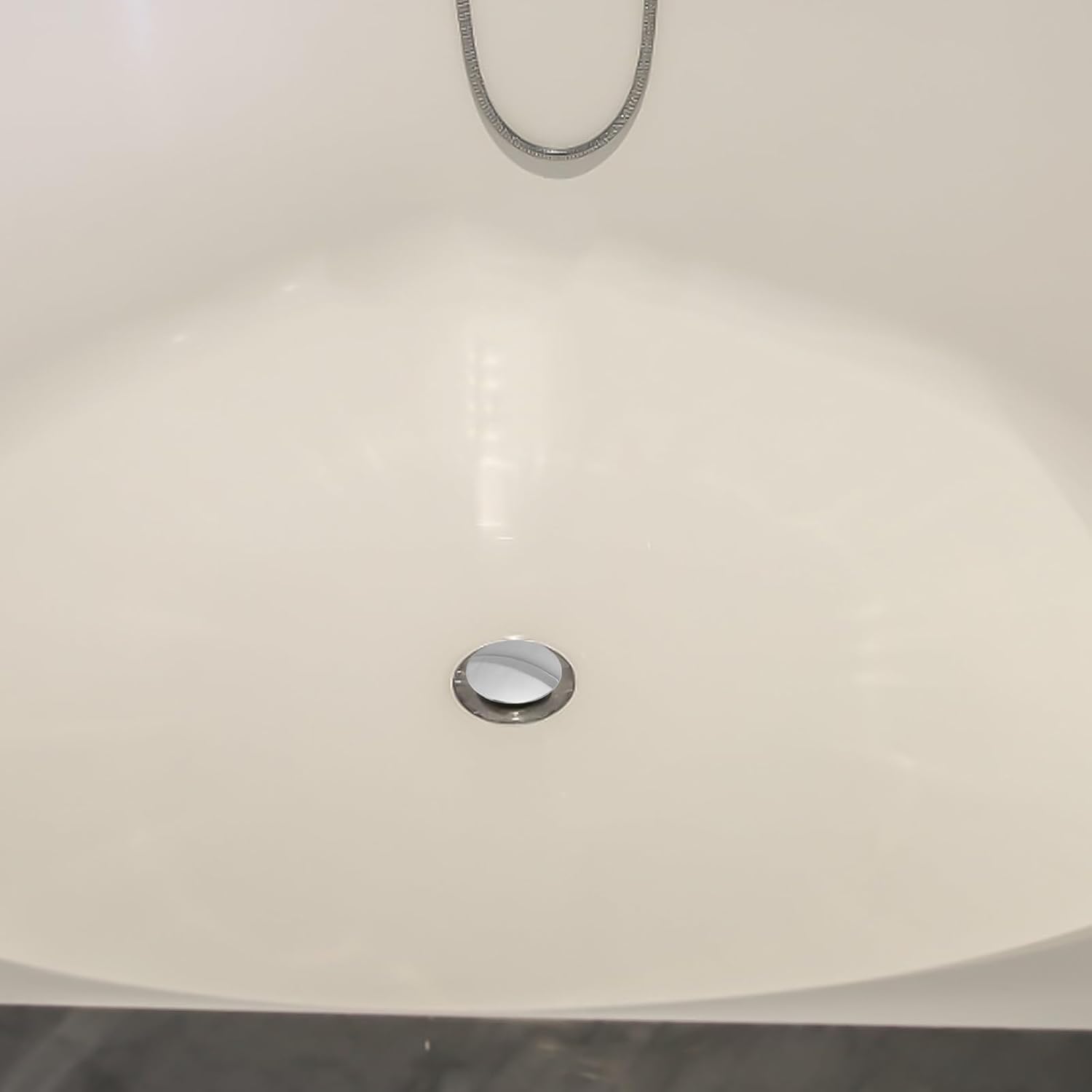 Bathroom Tub Drain Stopper: Plugs with Anti-Leakage Seal for Bathtubs and Showers - Rotating Drain Filter for Bathroom