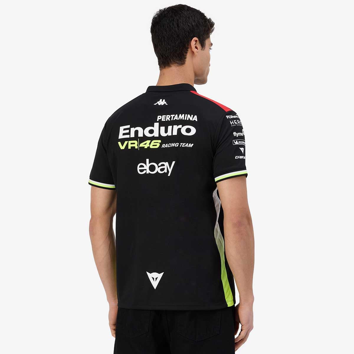 Polo Acriz Replica Pertamina Enduro Racing Team Homme Noir Moto GP