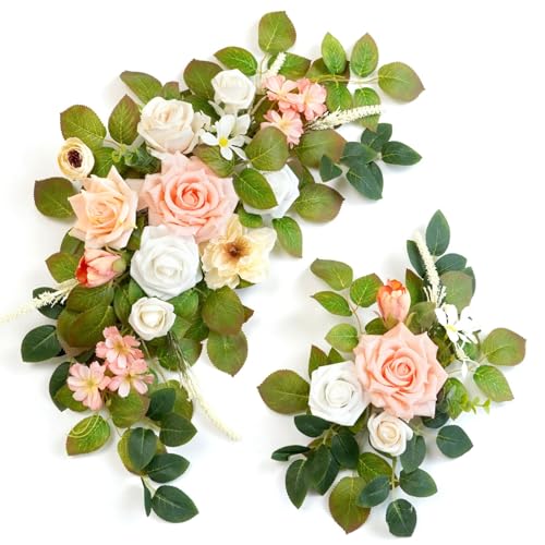 Piklado Wedding Decor (Pack of 2) Welcome Sign Flower Backdrop