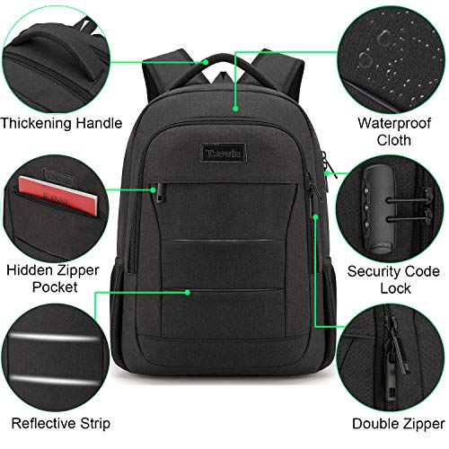 Travel Laptop Backpack Water Resistant Anti-Theft Bag with USB Charging Port and Lock 17.3 Inch Computer Business Backpacks for Women Men College School Student Gift,Bookbag Casual Hiking Daypack