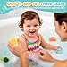 Bath Toys 6 Pack No Hole Baby Bathtub Toys Soft Squeezable & Float on Water Easy-Grip Toddler Bath Toy Set for Kids Ages 1-3 Tub Pool Toys