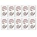 Produktbild 10 x Temporäre Tattoos Wunden Tattoos Aufkleber Halloween Cosplay Tattoo Zubehör Spezielle Make-up Requisiten (10PCS-01)