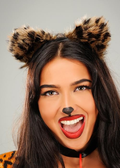 Struts Cute Fluffy Leopard Cat Ears on Headband