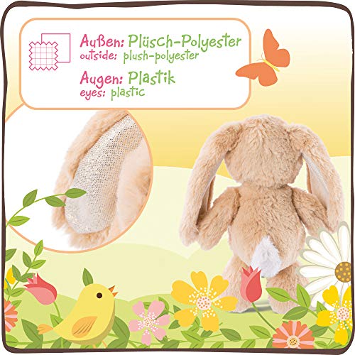 NICI 46333 Kuscheltier Hase Hellbraun 20cm – Plüschtier für Mädchen, Jungen & Babys – Flauschiges Stofftier zum Spielen, Sammeln & Kuscheln – Gemütliches Schmusetier