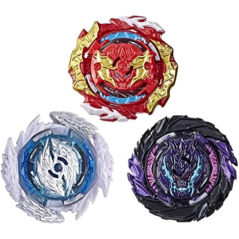 Juego de 3 peonzas de Batalla Beyblade Burst QuadDrive Sonic Warp Cover
