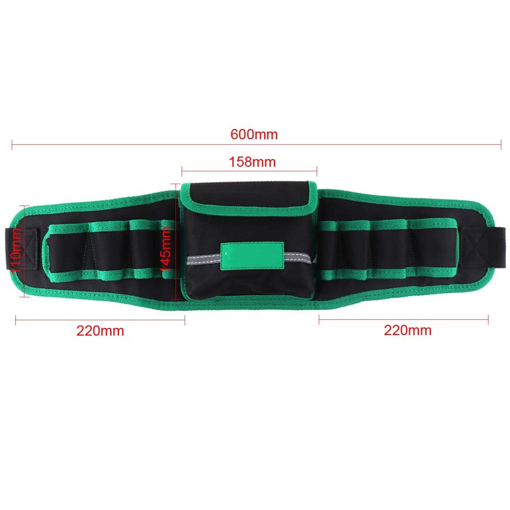 Bolsa de herramientas impermeable for cintura 600D tela Oxford 8 agujeros