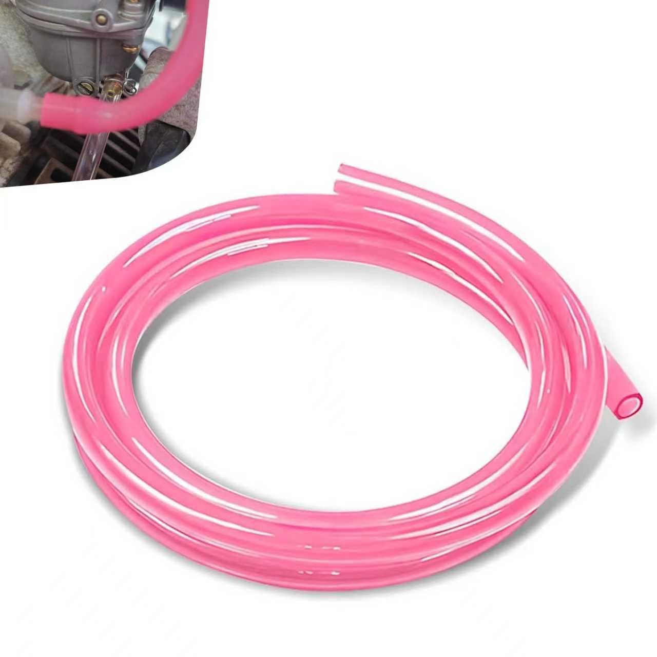 Motorcycle Fuel Line, 118" Leak-proof High-temperature Resistant Carburetor Vent Hose, Rubber Flexible Cuttable Oil Tube Pipe Replacement, Universal for Motorcycle ATV Dirtbike Carb (Pink)-image-34
