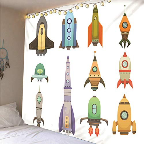 Tapiz de pared blanco lavable para dormitorio infantil de aviones 3