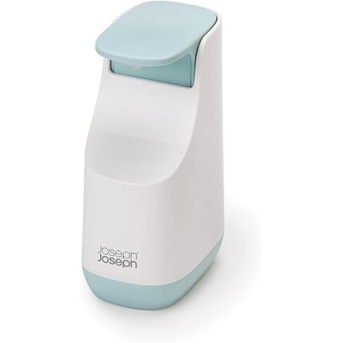 Joseph Joseph 70503 Slim Compact Soap Dispenser with Non-Drip Nozzle, Blue