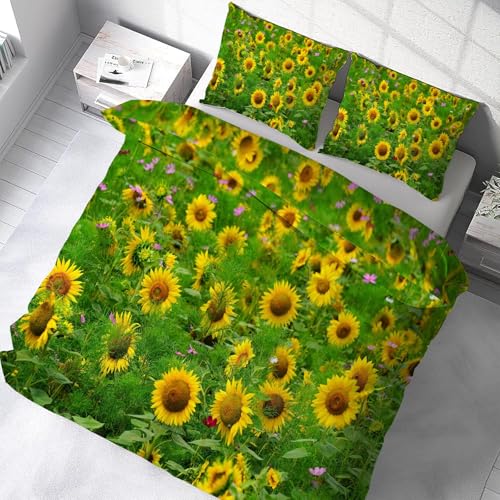 Parure de lit tournesol 160x200 pour illuminer votre chambre avec style - 5