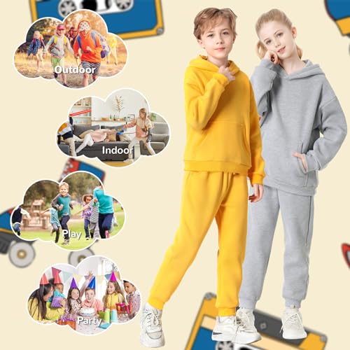 QBK Toddler To Youth Soft Brushed Fleece Hoodies Kids Hooded Sweatshirts With Pockets for Boys And Girls4