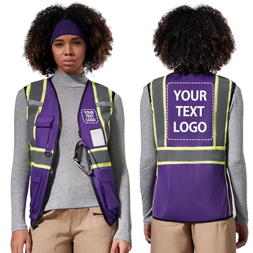 Image of AYKRM 11 color Ladies High Vis Reflective Safety Vest for Women