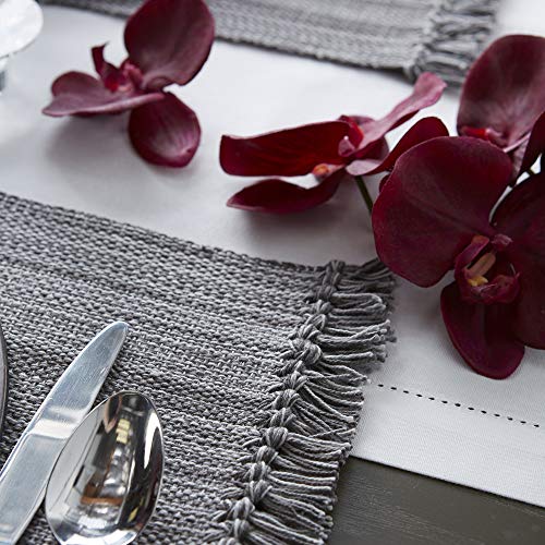 Dii Variegated Tabletop Collection, Placemat Set3X19, Gray, 6 Piece #TOP4